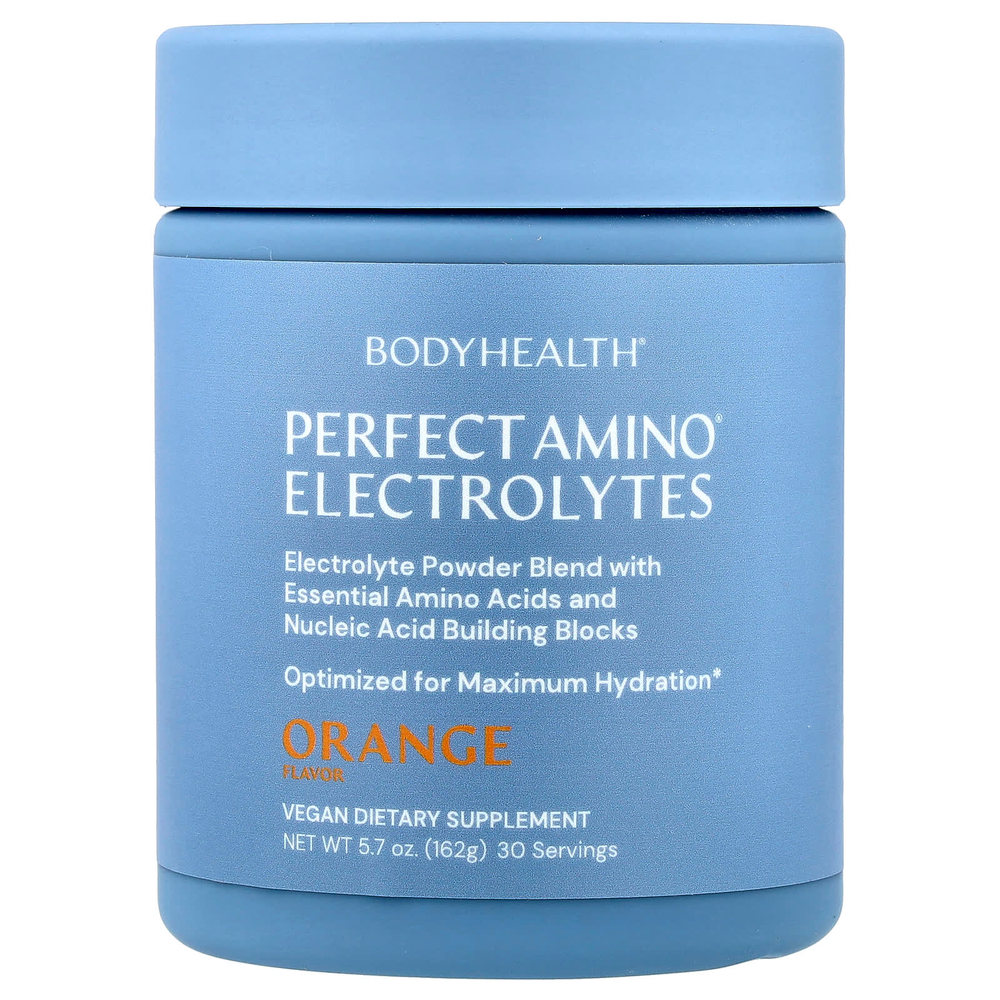 BodyHealth, Perfect Amino®, электролиты, апельсин, 162 г (5,7 унции)