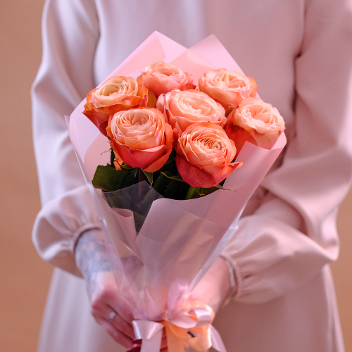 Купить Букет пионовидных роз Kahala