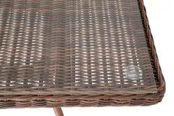 "Латте" плетеный стол из искусственного ротанга 200х90см, цвет коричневый