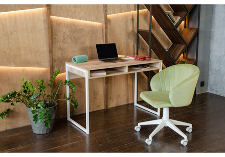 Офисная мебель Woodville Леон Лофт дуб делано светлый, белый матовый