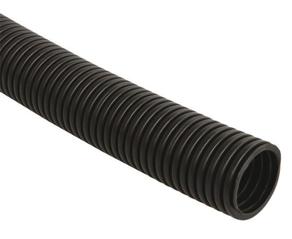 Труба гофрированная ПНД d16мм с протяжкой черн. (уп.100м) IEK CTG20-16-K02-100-1