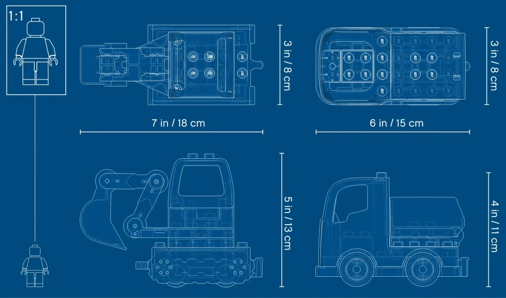 Конструктор LEGO Duplo 10931 Конструктор Грузовой и гусеничный экскаватор