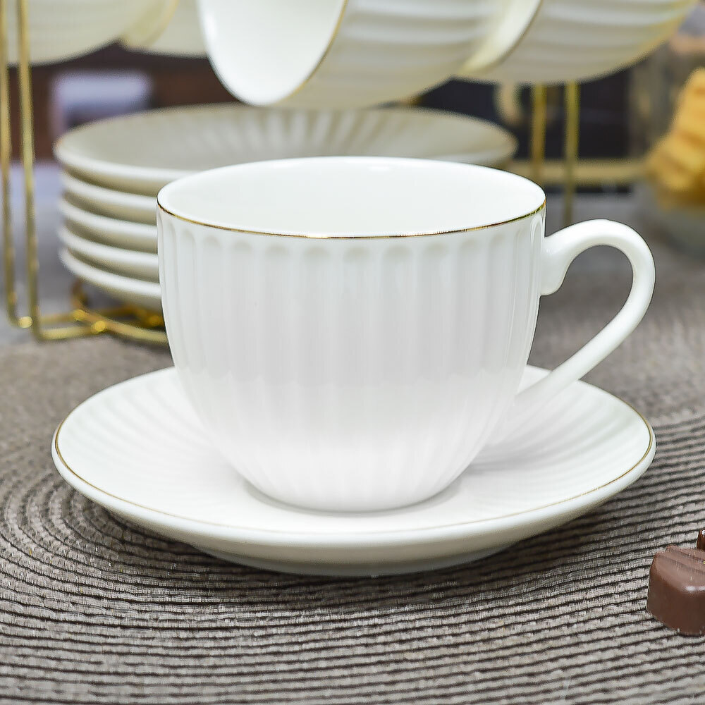 Чайный набор 12 предметов 230мл на подставке, 812-0110