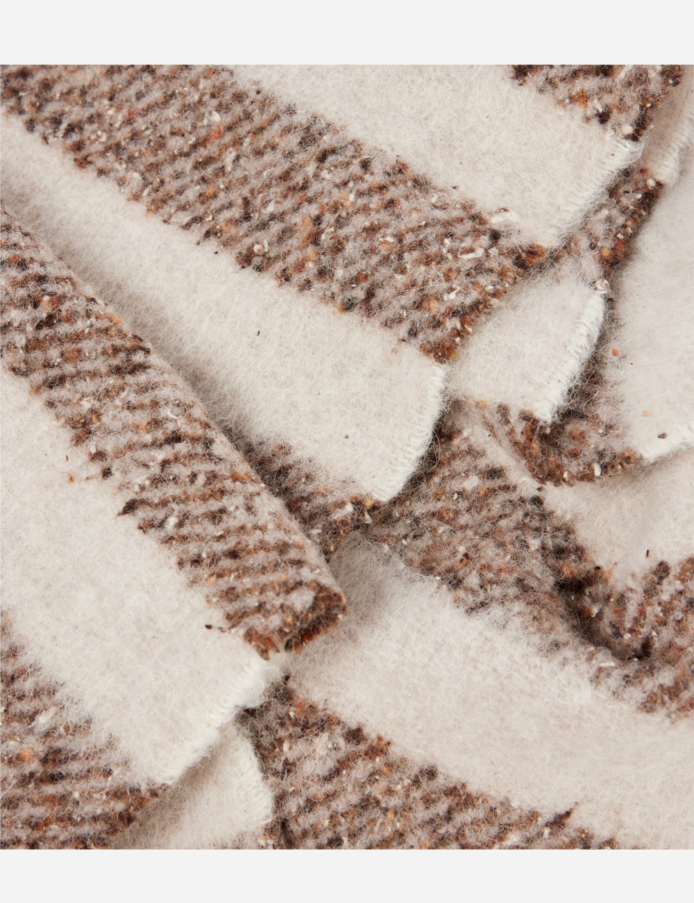 Шарф Acne Studios Striped Wool-Blend Brown