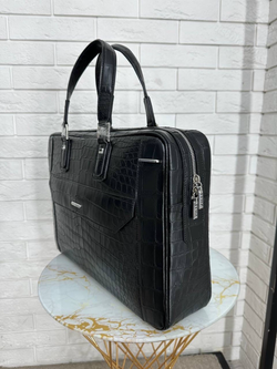 Портфель Zilli из кожи крокодила