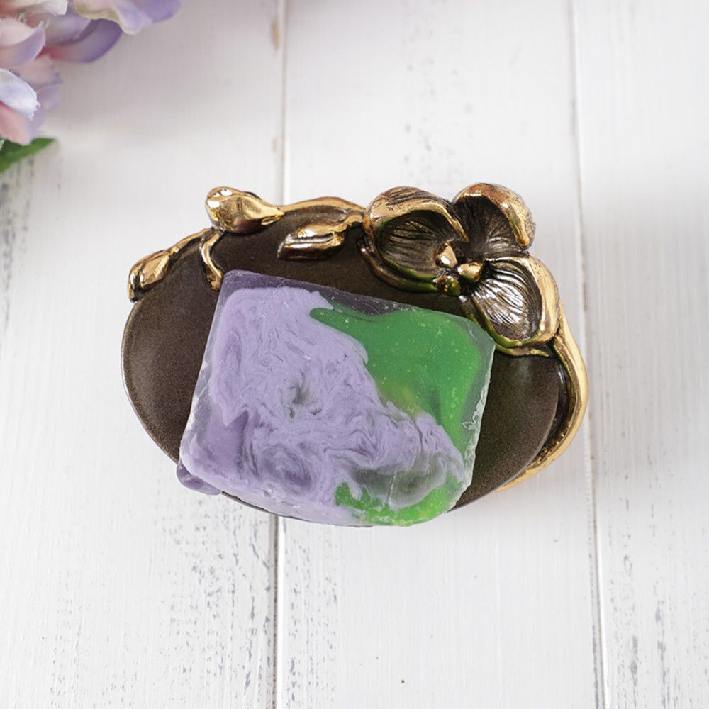 Мыльница Орхидея Калипсо Бронза