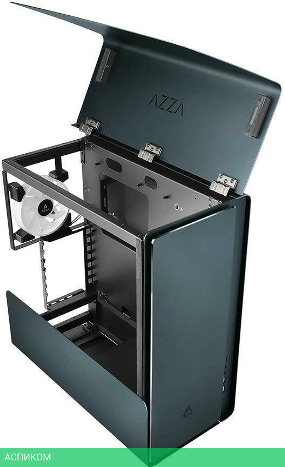 Корпус Azza Cast черный без БП (CSAZ-808BM)