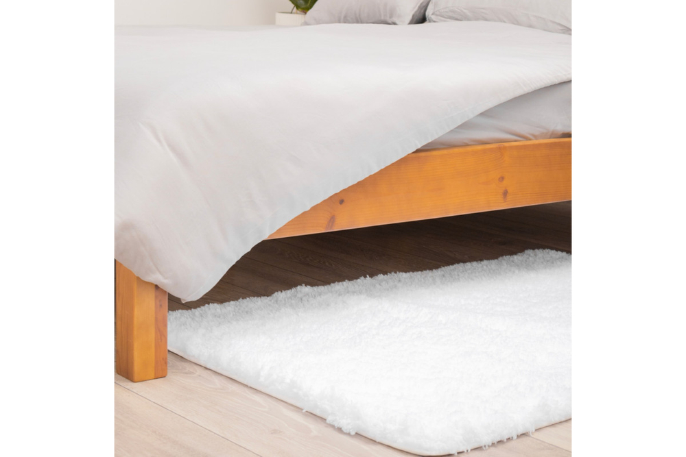 Коврик для ванной комнаты Shaggy Home One 80х120, белый