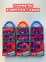 Набор детских машинок для мальчиков 4 шт кейс гараж