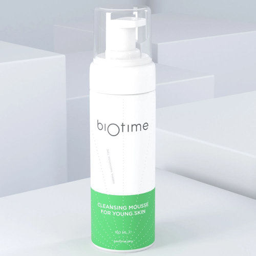 CLEANSING MOUSSE FOR YOUNG SKIN BIOTIME - Мусс очищающий для молодой кожи,160 мл