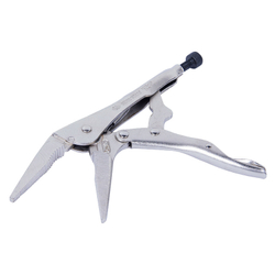 KING TONY (6315-09) Зажим с фиксатором 221 мм, тонконосый