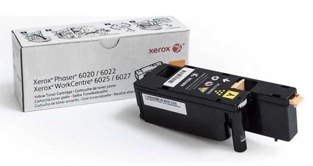 Тонер-картридж XEROX Phaser 6020/22/WC 6025/27 желтый (1K) (106R02762)