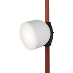 DK5543-WH+BK Поворотный светильник для трека-ремня Belty, серия Spot, со светодиодом, D100*H107мм, 48V DC, 12W, RA90, 120°, 3000K, IP20, белый с черным, алюминий