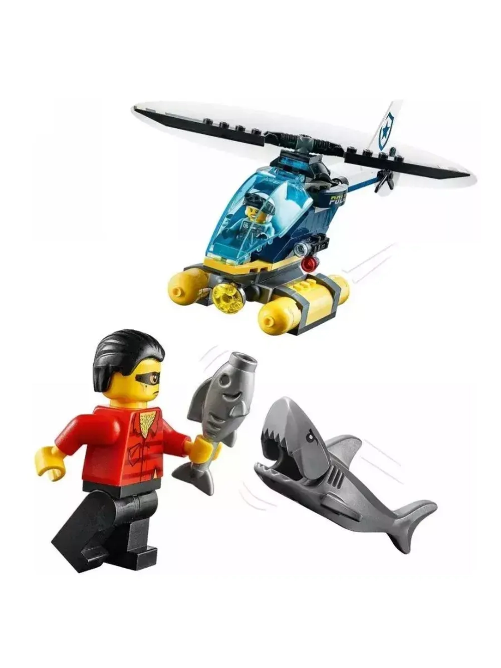 Конструктор Сити Морская полиция 197 деталей