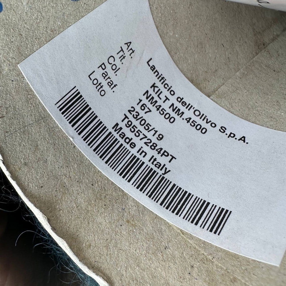 KILT - LANIFICIO dell' OLIVO; 20% кидмохер, 20% меринос, 15% вискоза, 22% п/а, 23% п/с; 450м/100гр; col. 167, цвет: петроль; S714