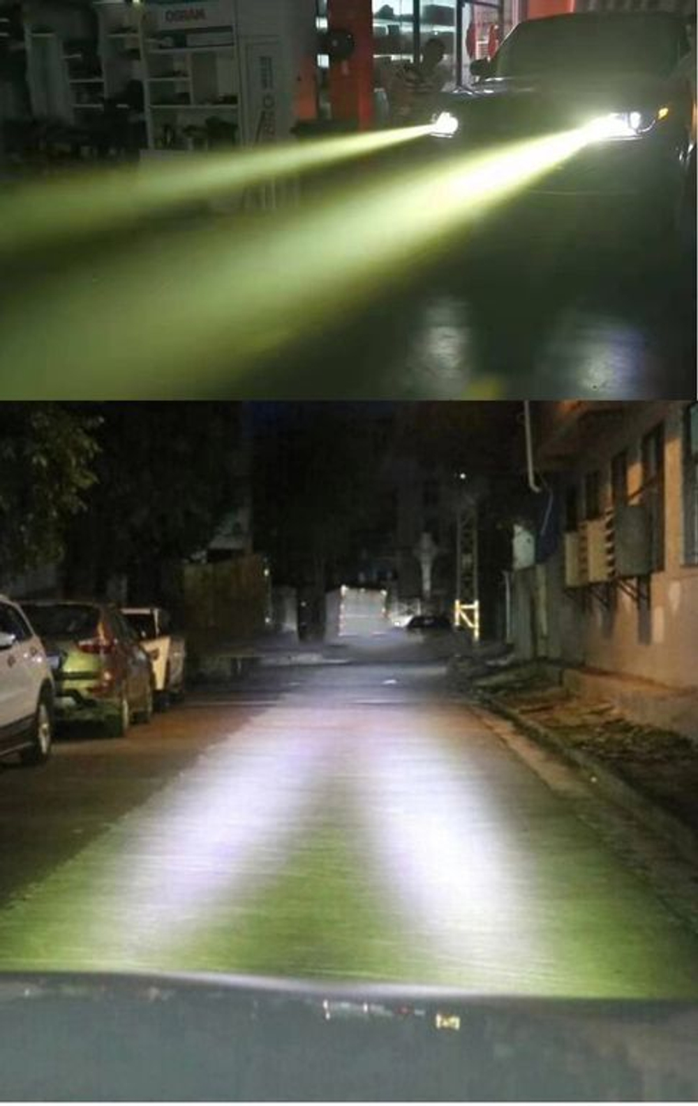 Светодиодные линзованные лампы Laser H11/H8/H9 прожекторный свет (для дальнего или птф), 26w 2600Lm (комплект, 2шт)