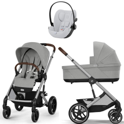 Коляска Cybex Balios S Lux SLV complete Cloud G Fog Grey 3 в 1 Stone Grey с дождевиками