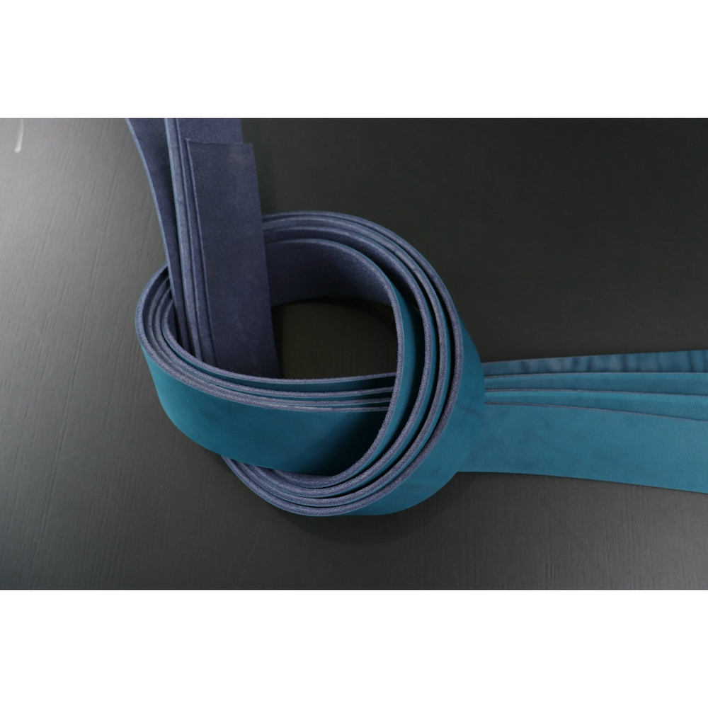 Ременная заготовка Голубая гладкая ⠀