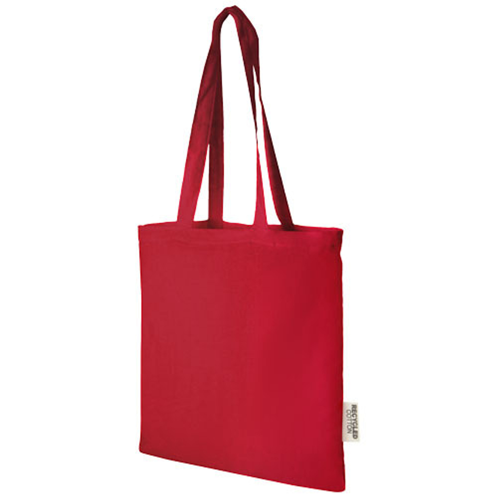 Эко-сумка Madras объемом 7 л из переработанного хлопка плотностью 140 г/м2