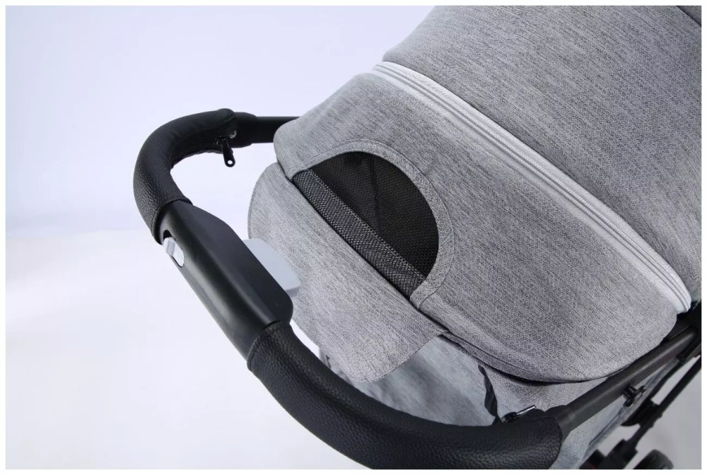 Коляска прогулочная Babalo 2022 Изумруд текстиль на чёрной раме с сумкой