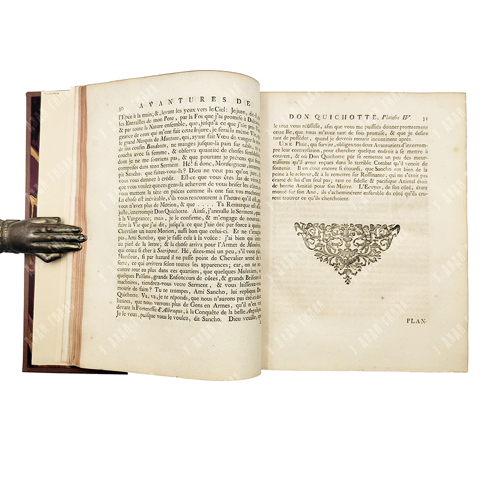 Сервантес Сааведра, М. де. Основные приключения восхитительного Дон Кихота. Гаага, 1746.