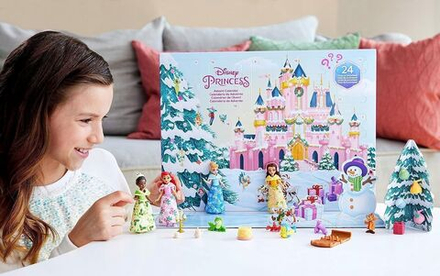 Куклы принцессы Дисней Mattel - Адвент-календарь с 24 сюрпризами - Игрушки принцессы Диснея HLX06
