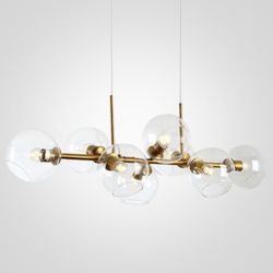 Подвесная Люстра Staggered Glass Chandelier 8 By Imperiumloft