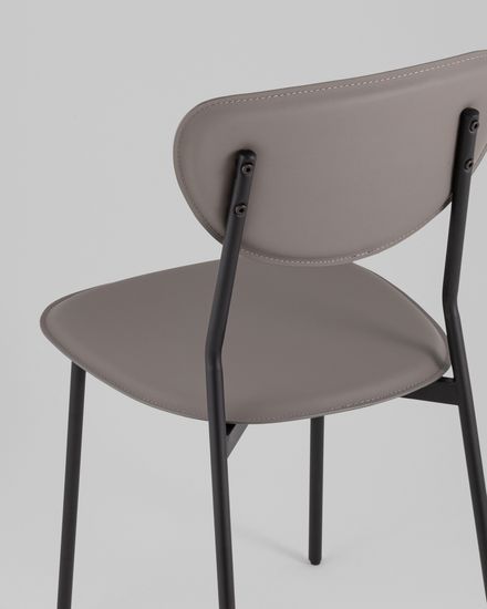 Стул обеденный Minnie серая экокожа