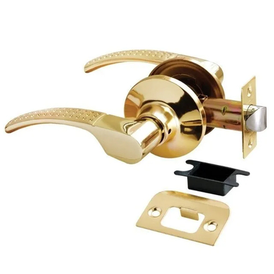 Ручка нажимная, комплект с механизмом без фиксатора HK-04 золото матовое/золото