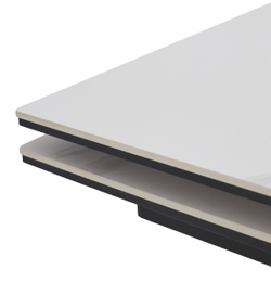 Стол НЕО-2 115 MATTE БЕЛЫЙ МРАМОР, керамика / Черный каркас, М-City