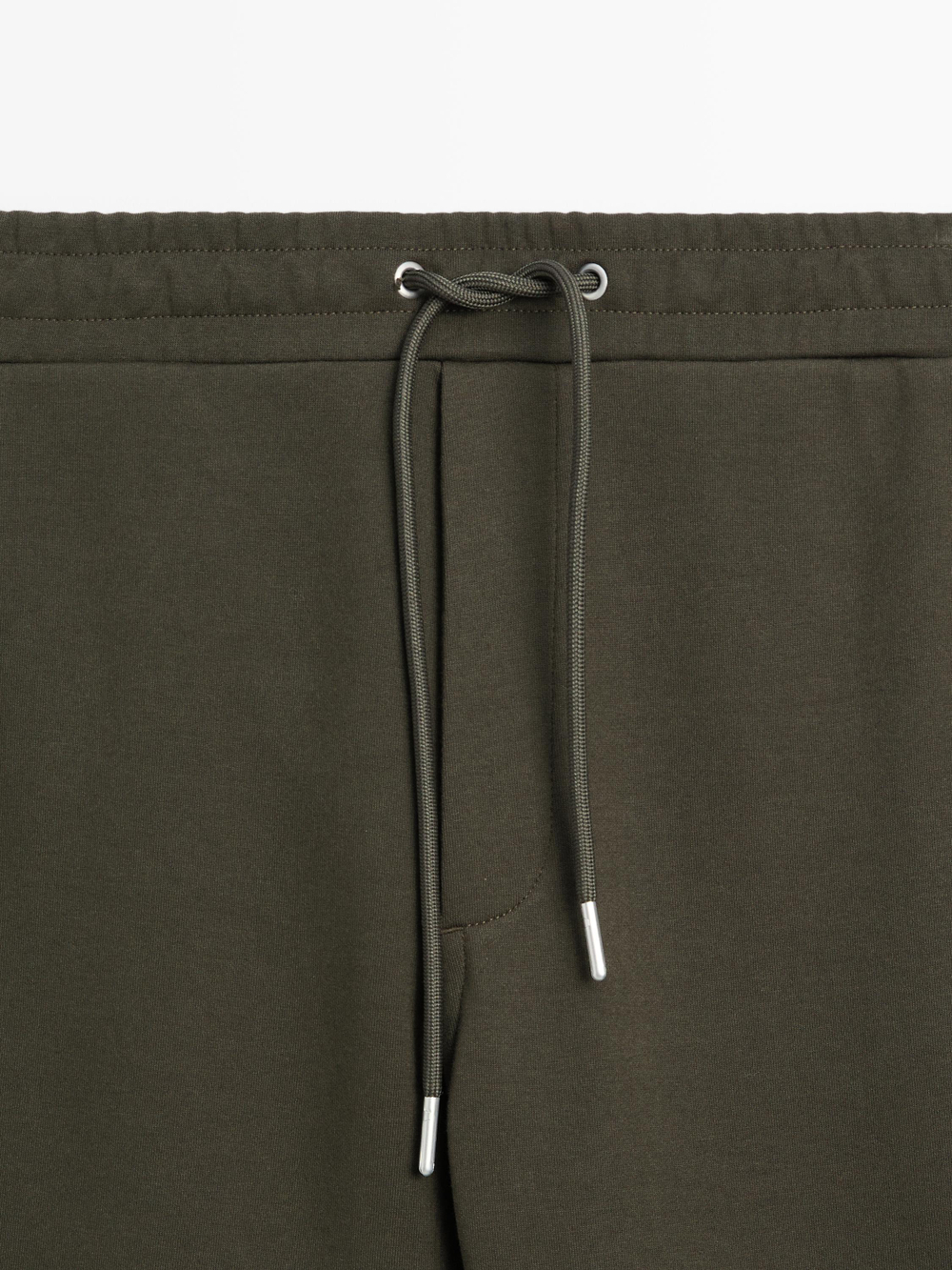 Massimo Dutti Брюки-джоггеры с эластичным поясом, хаки