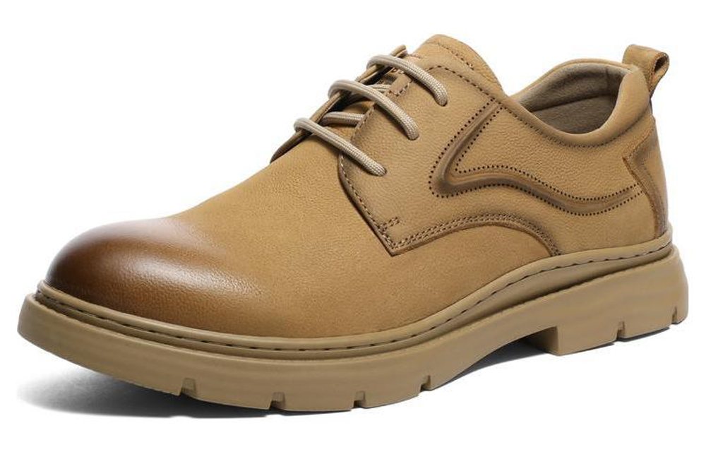 BELLE Work Boots Men"s Low top Yellow/Brown