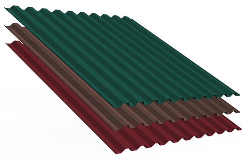 Профильный лист С-20 (0,4мм) 1,15м х 3м Вишневый