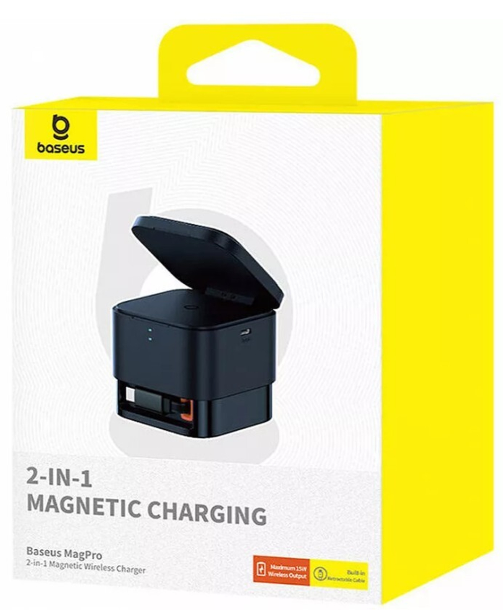 Зарядное устройство беспроводное Baseus MagPro 2-in-1