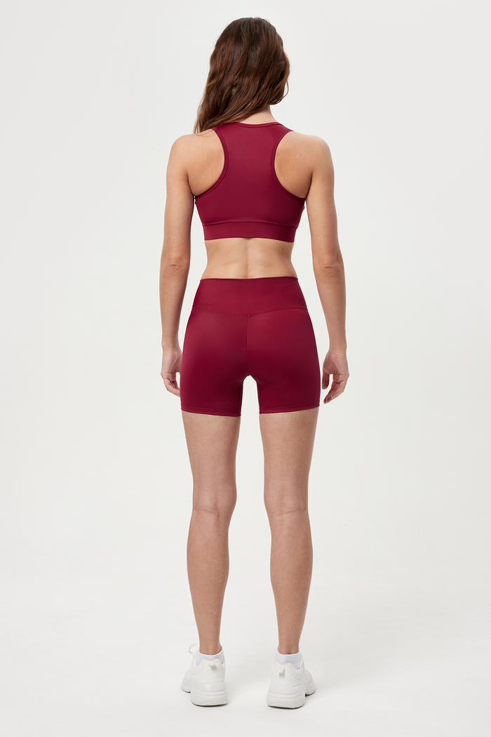 Шорты с высокой посадкой из итальянской эко-ткани