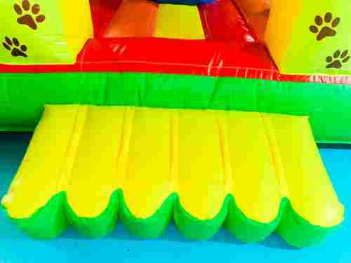 Коммерческий надувной батут «Слоник со скалодромом» 9x6x6