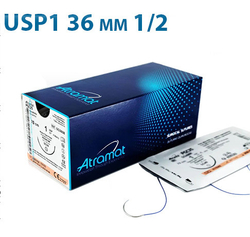 Нить рассасывающаяся ПОЛИГЛИКОЛИД-КО-КАПРОЛАКТОН 70см игла колющая