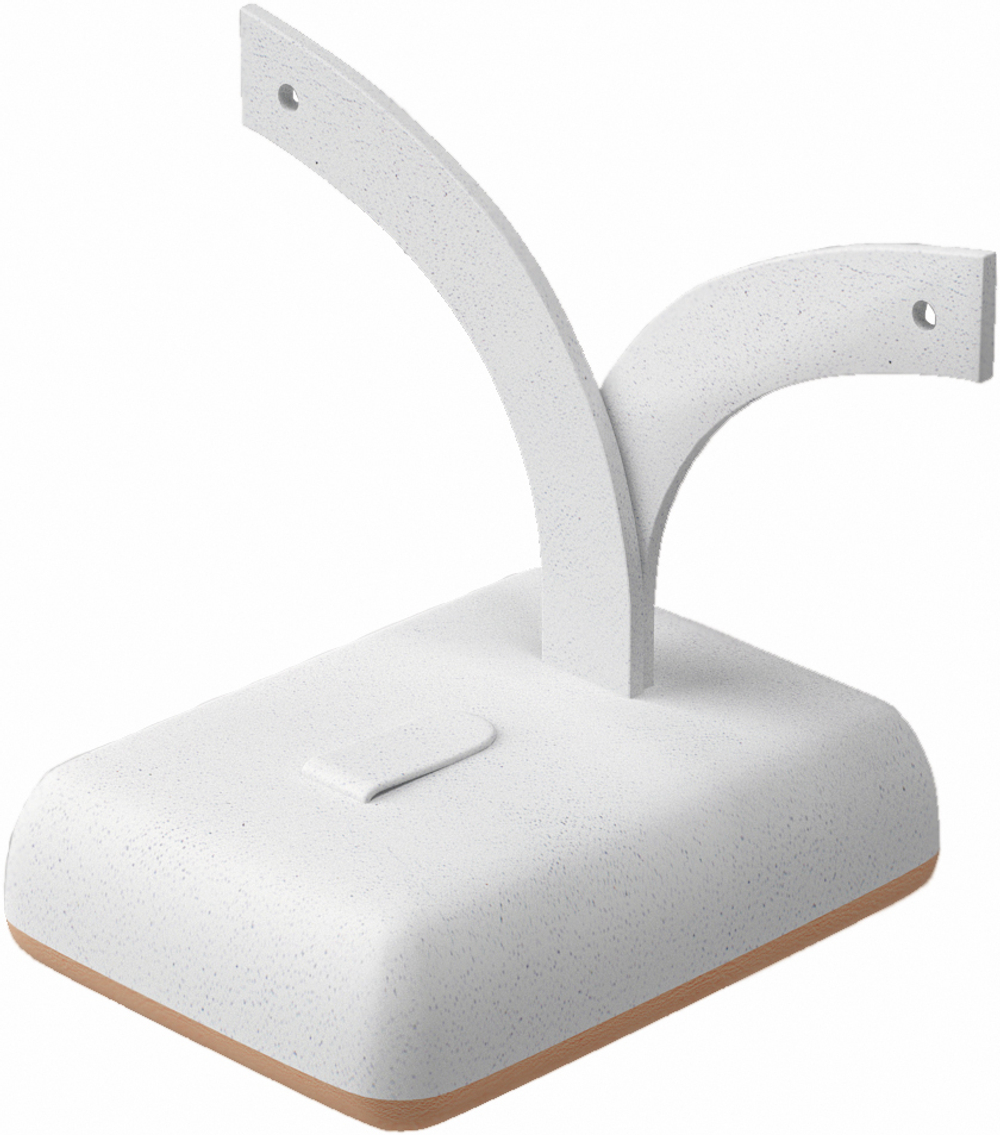 Подставка для гарнитура/ушки/2 отверстия/язычок/основание/Н-60 мм.