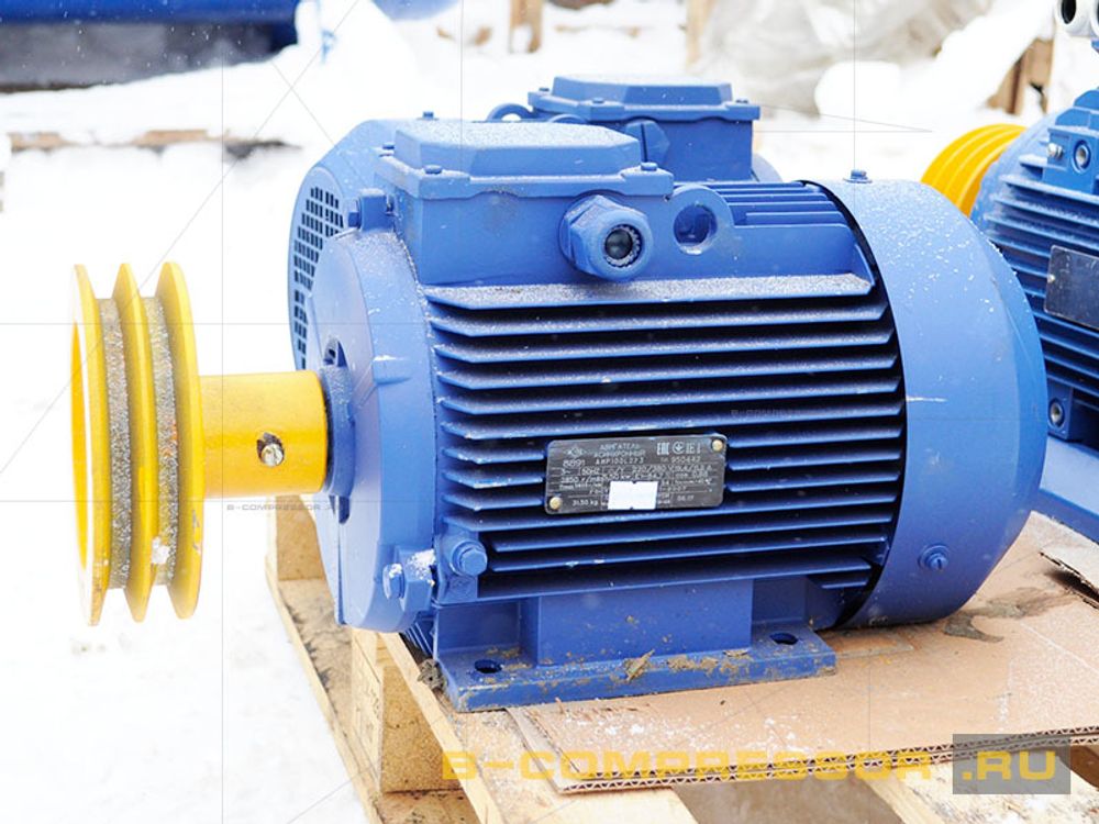 Электродвигатель со шкивом С415М фото