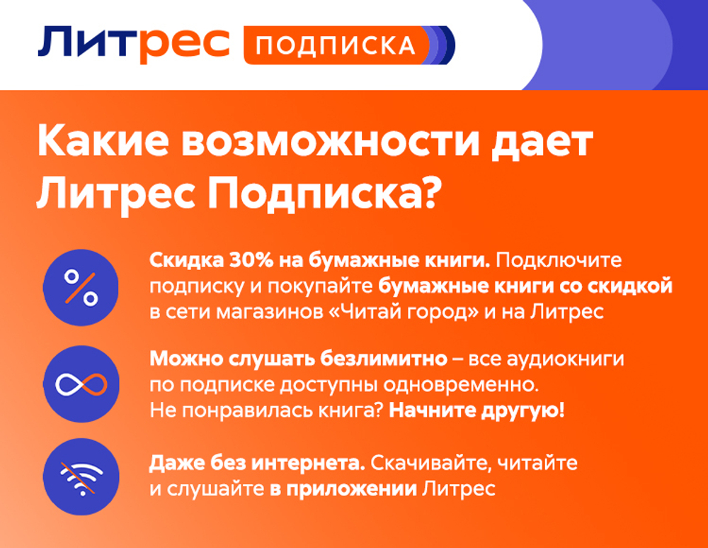 ЛитРес: Подписка на 1 месяц