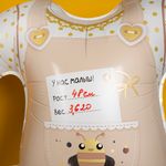 Шар (23''/58 см) Фигура, Боди для малыша, Ванильное золото, 1 шт. в уп.