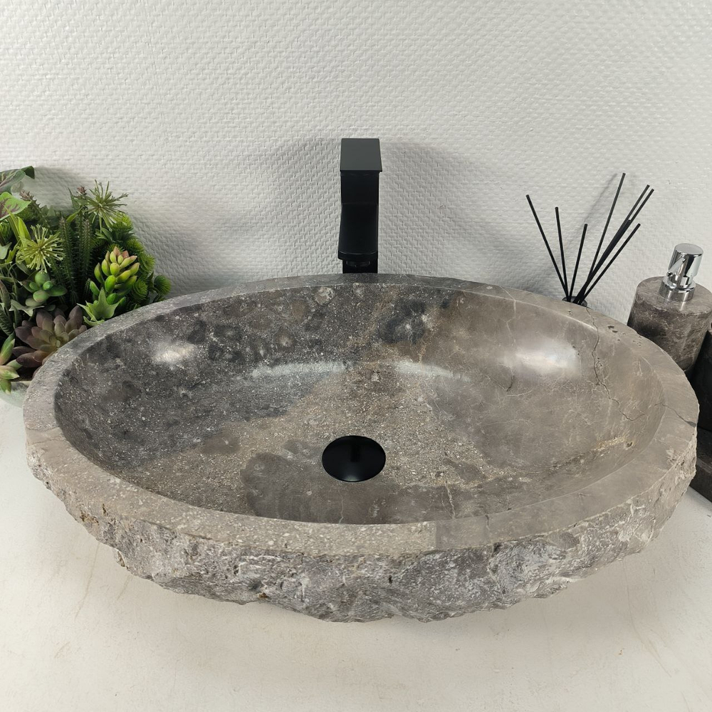 Раковина из мрамора Erozy Grey EM-64670 61*42*16 0189