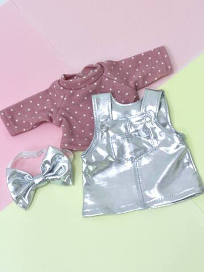 Наряд с серебристым сарафаном для Бетти, 30 см