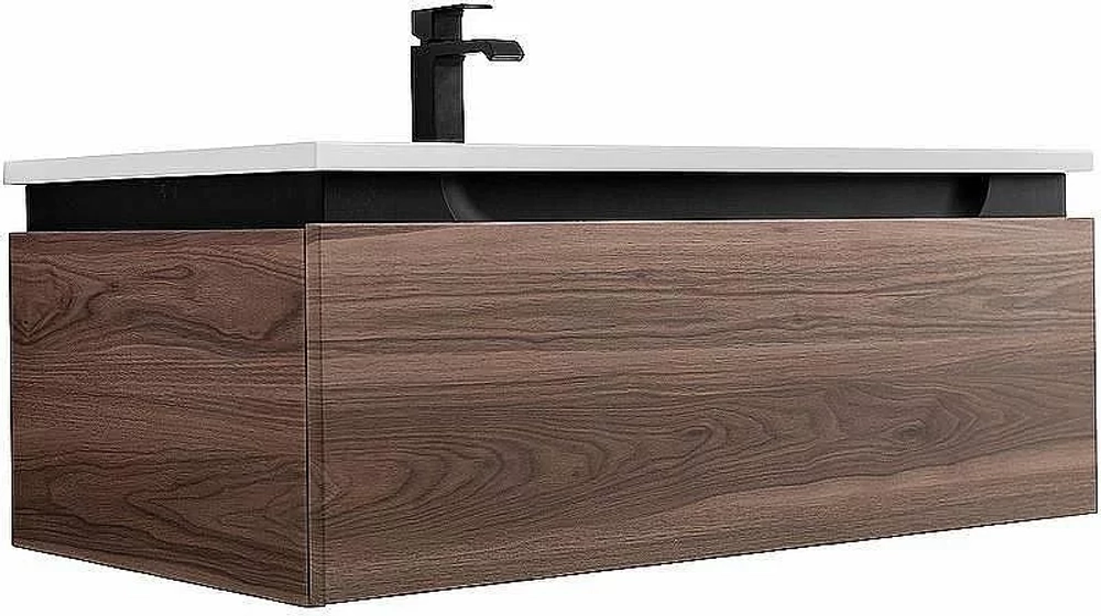 Тумба с раковиной Cezares Slider 80 SLIDER-800-1C-SO-NA орех дымчатый