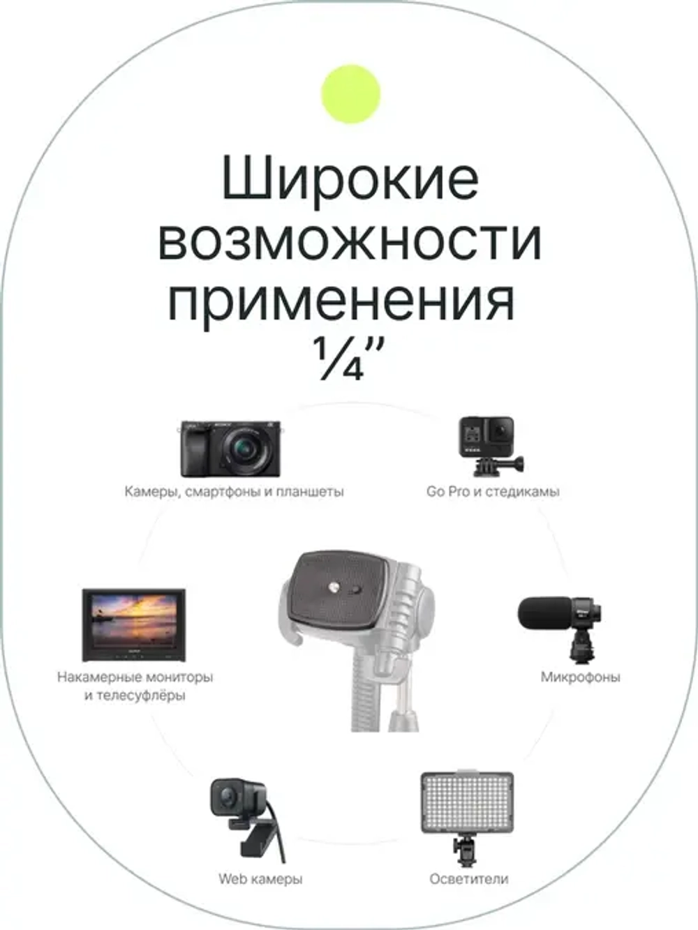 Штативная площадка Raylab RL-TP02 для штативов серии Travel