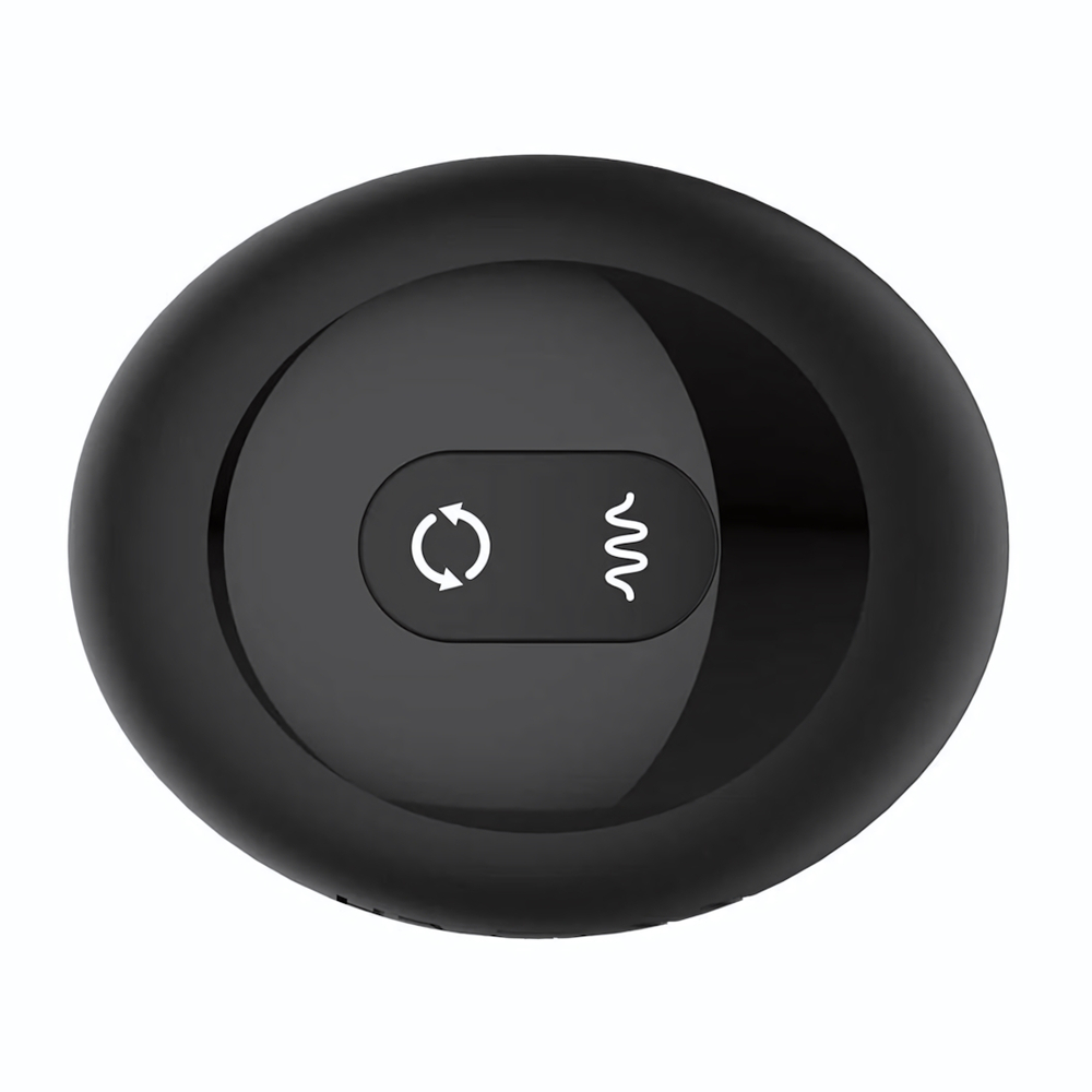 Черная анальная вибровтулка Nexus Tornado Medium с функцией вращения (Цвет: черный)