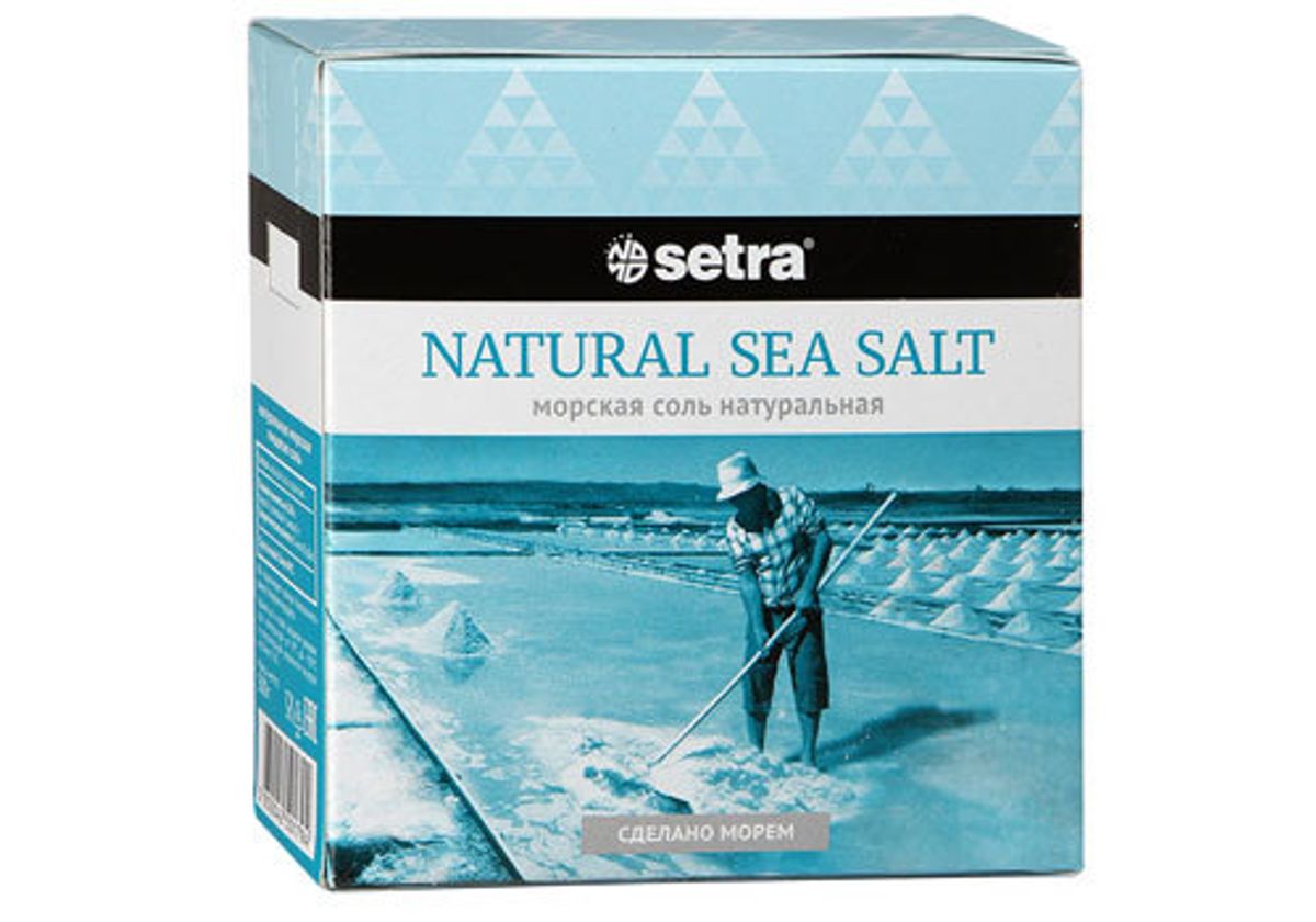 Соль морская натуральная Сетра, 500г
