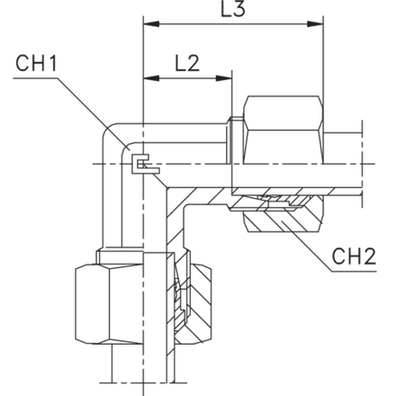 Соединение P90 DS14 M22х1.5 (в сборе)