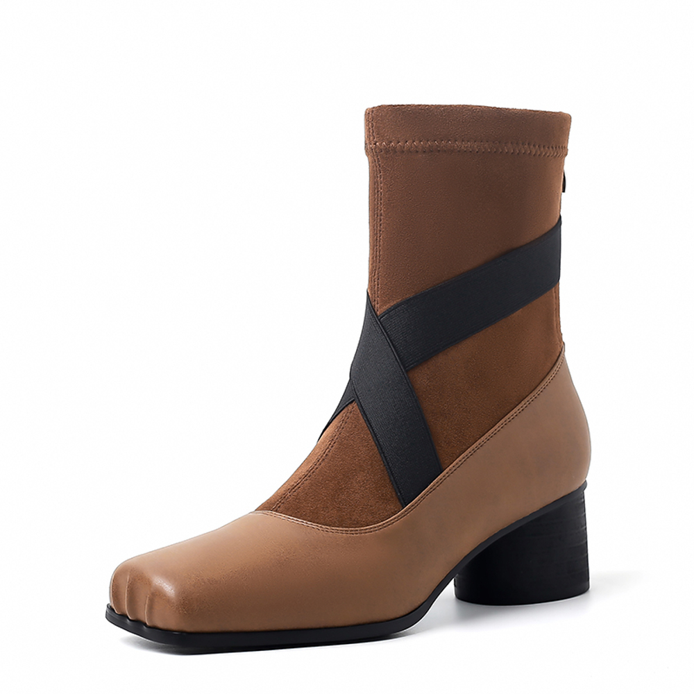 RAPHAEL SONA Cow Leather Ankle Boots 5cm Women"s