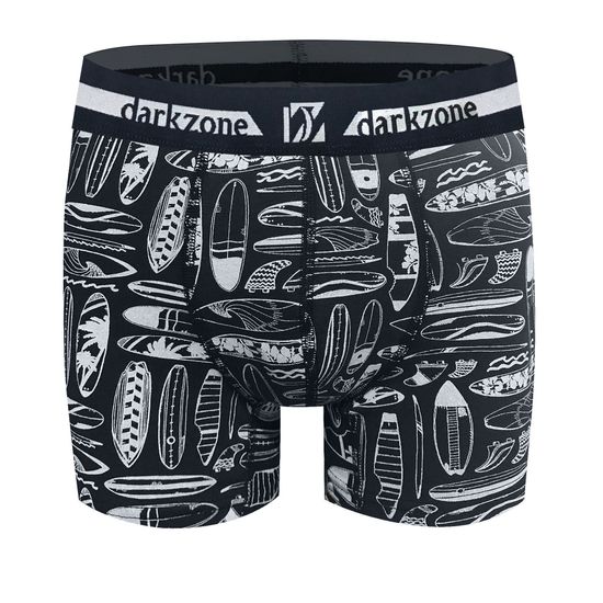 Трусы мужские боксеры тёмно-синие с принтом DARKZONE DZN2667
